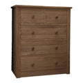 Torino Wooden 2 over 3 Chest, Oak