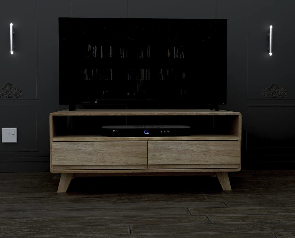 Nordic Medium TV Stand, Oak Wood