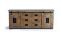 Industrial Iron Details Mango Wood Sideboard
