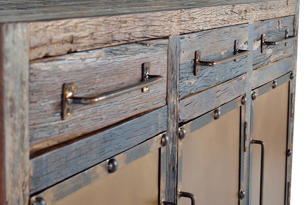 Sideboard Made of Recovered Railway Wood