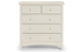 Cameo 3+2 Drawer Chest - Stone White