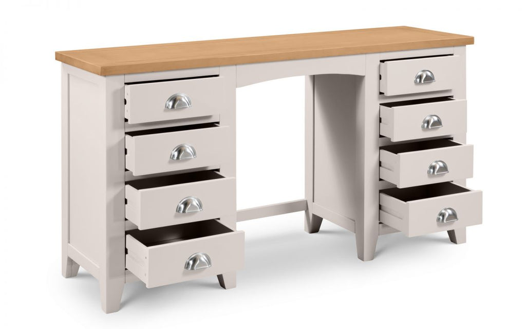 Richmond Twin Pedestal Wooden Dressing Table
