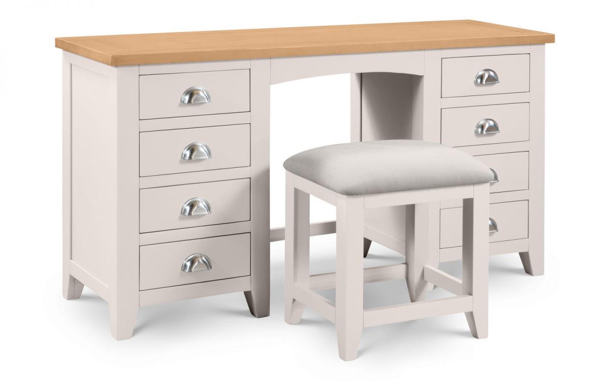 Richmond Twin Pedestal Wooden Dressing Table