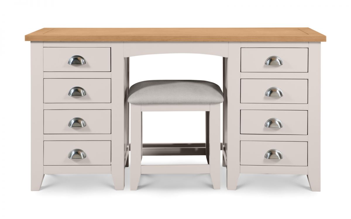 Richmond Twin Pedestal Wooden Dressing Table