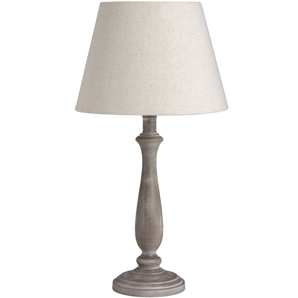 Washed Wood Table Lamp