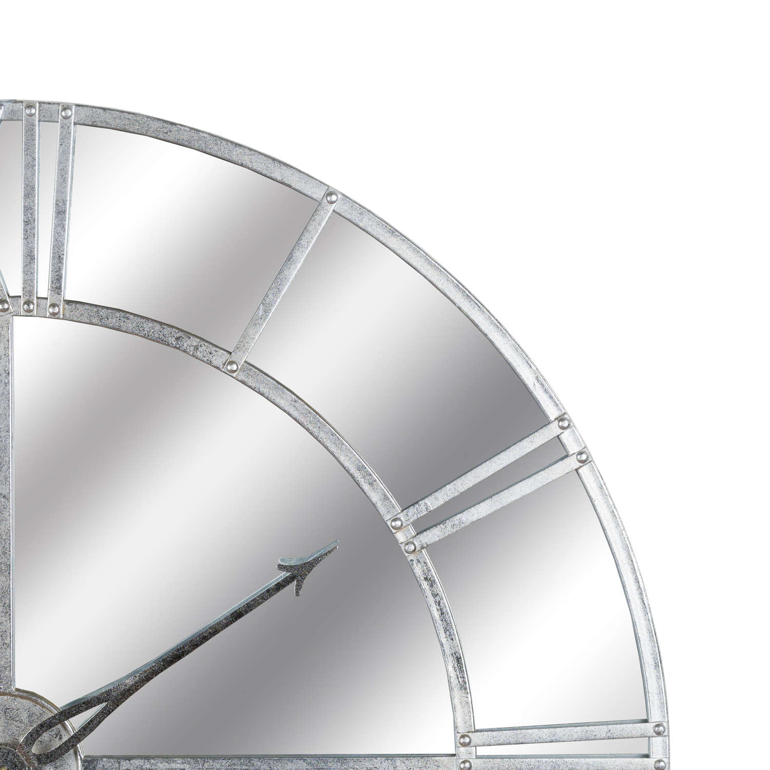 Mirrored Wall Clock, Large