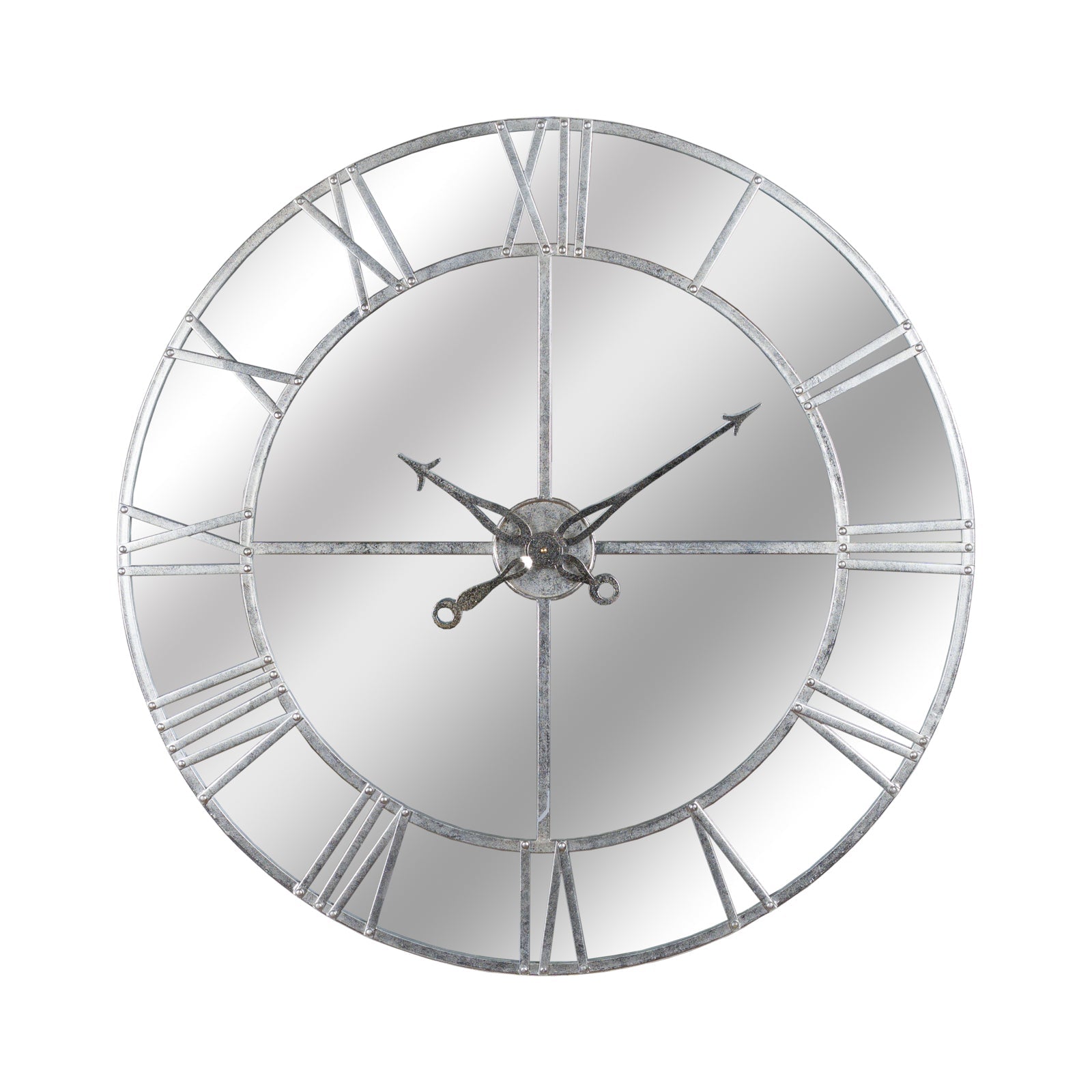 Mirrored Wall Clock, Large