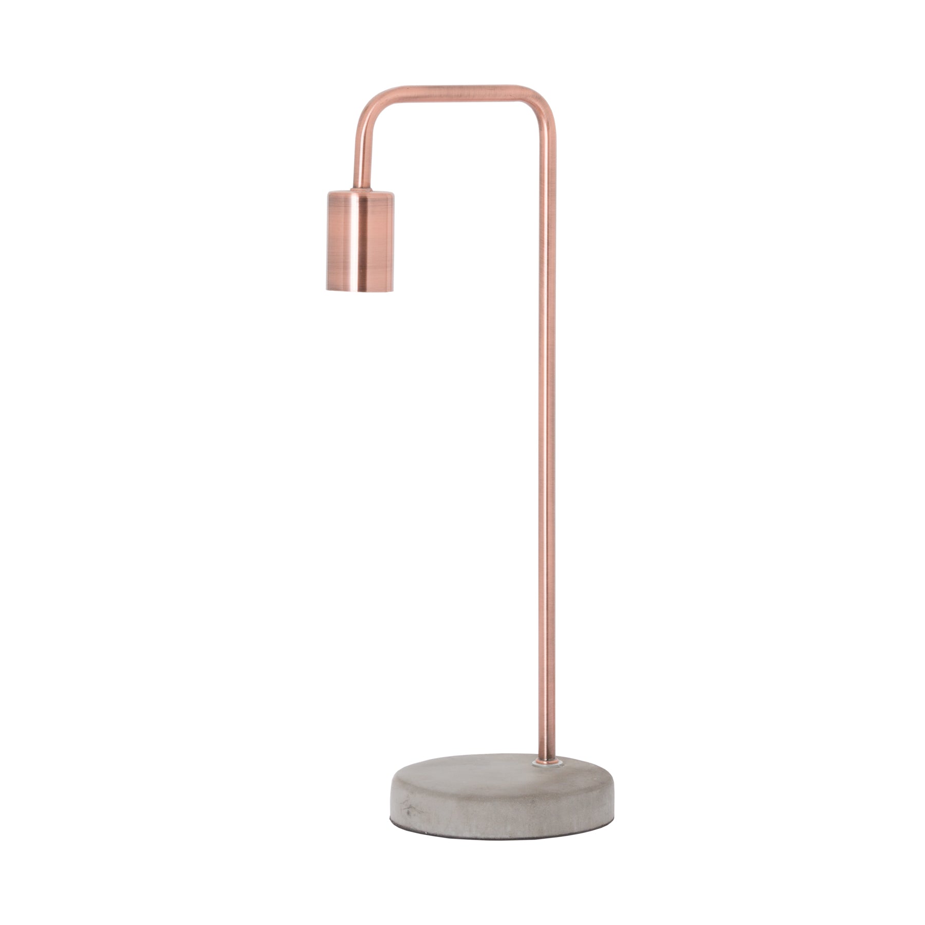 Copper Lamp With Stone Base