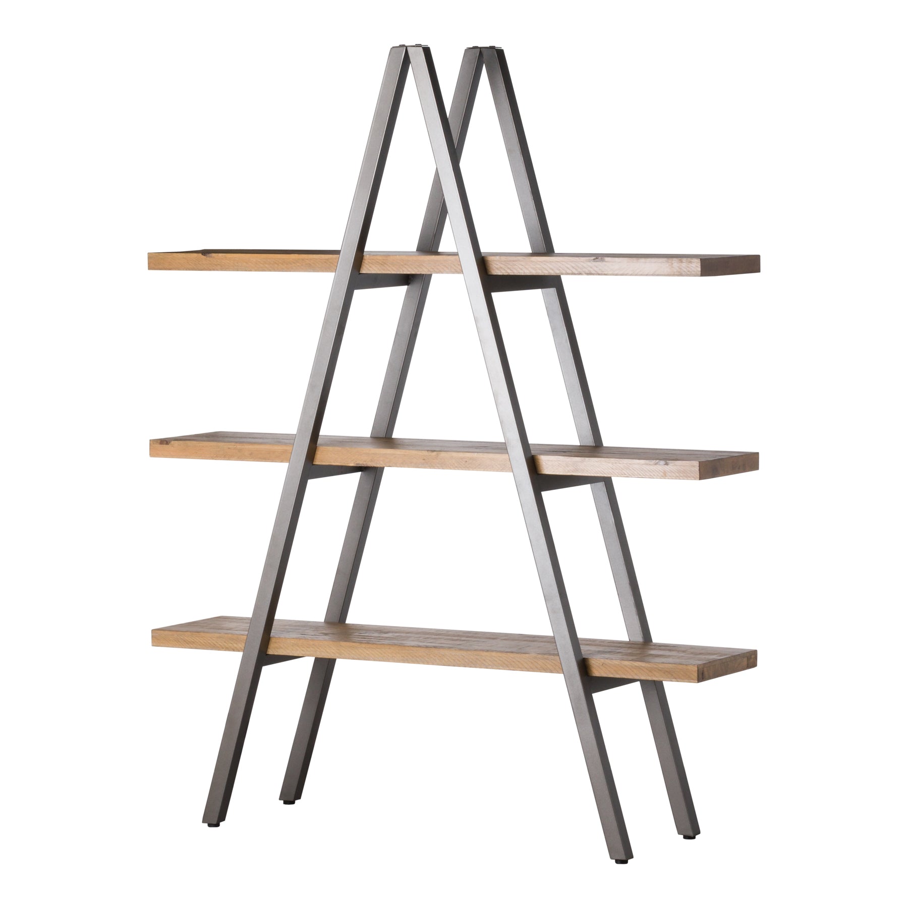 Display Shelf, Pine Plank Shelves & Metal