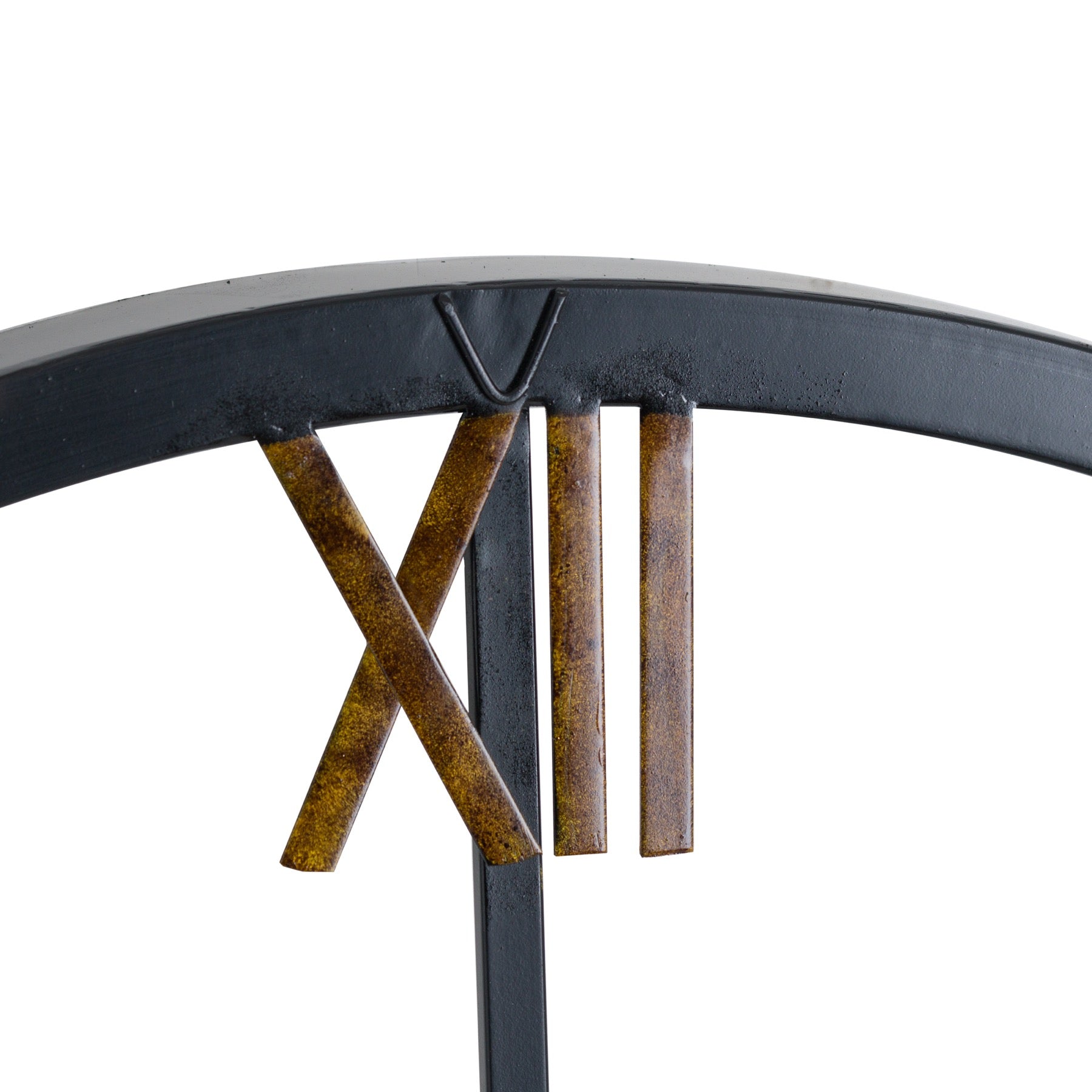 Distressed Skeleton Station Clock