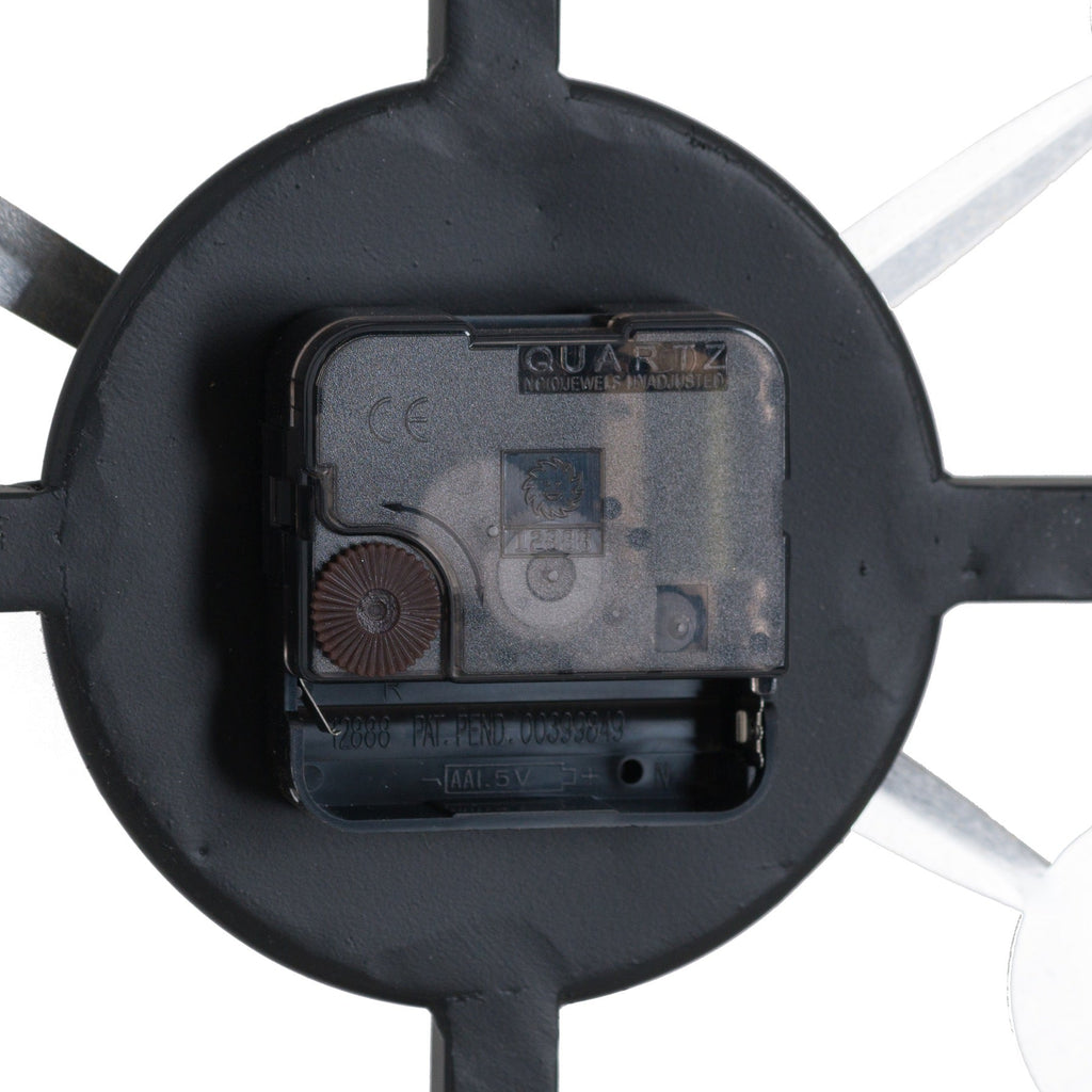Distressed Skeleton Station Clock