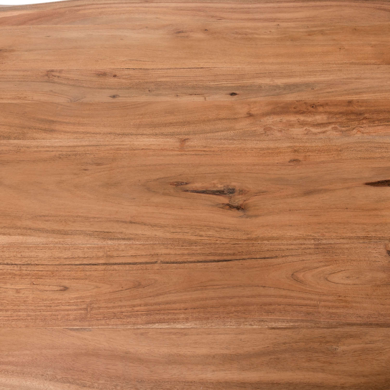 Acacia Wood Live Edge Dining Set, Table and Bench