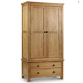 Marlborough 2 Door Wardrobe with 2 drawers, Oak wood