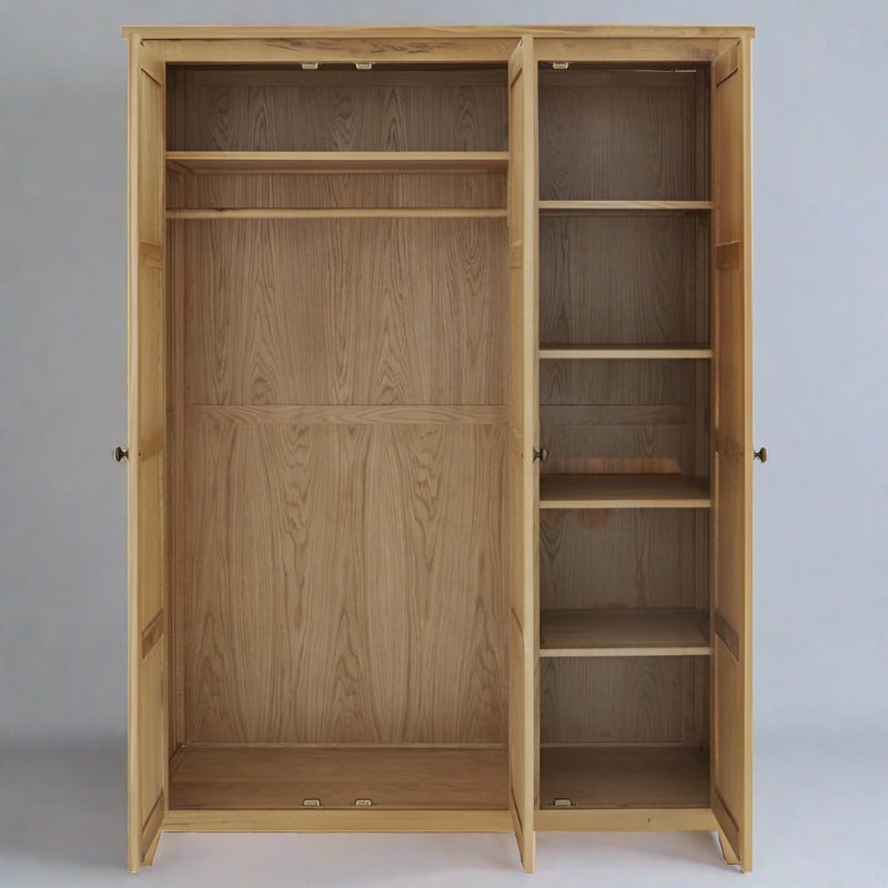 Marlborough  3 Door Wardrobe, Oak Wood