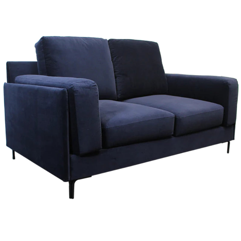 Vittorio 2 Seater Sofa Dark Blue