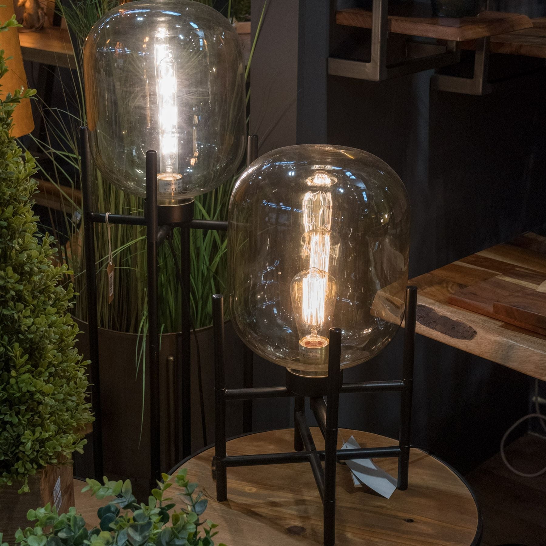 Vintage Glass Glow Lamp