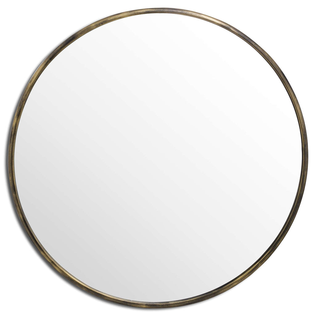 Antique Brass Mirror