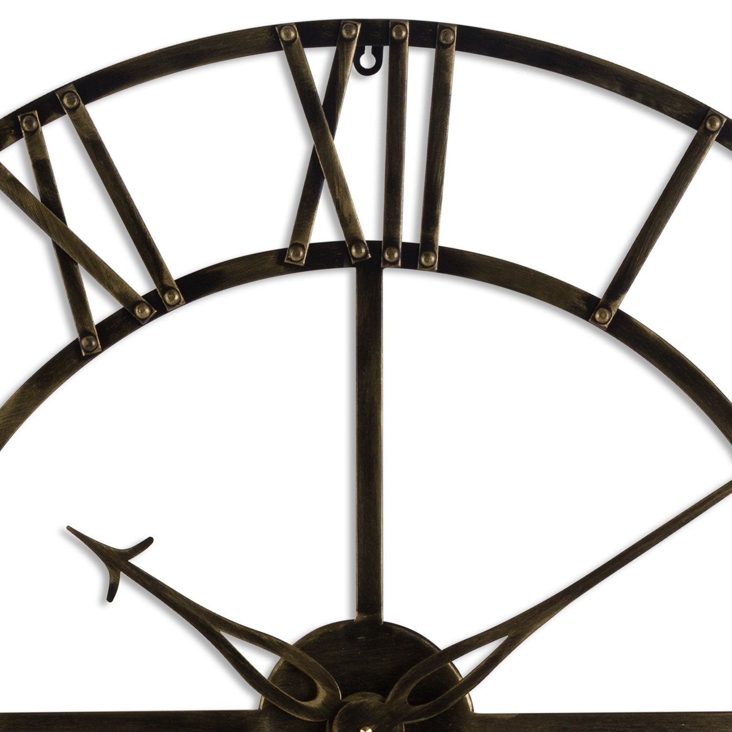 Antique Brass Skeleton Clock, Small