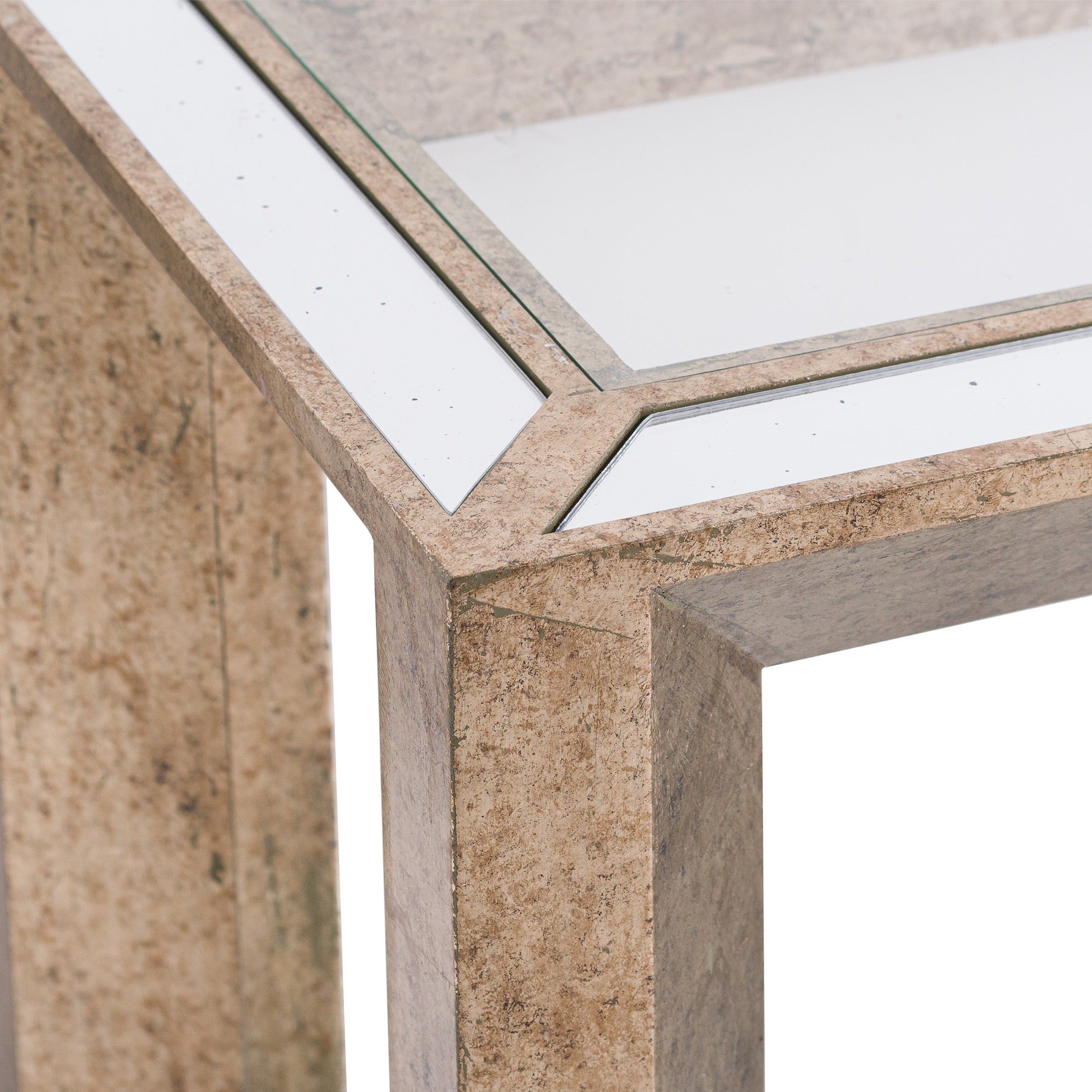 Augustus Mirrored Console Table With Shelf