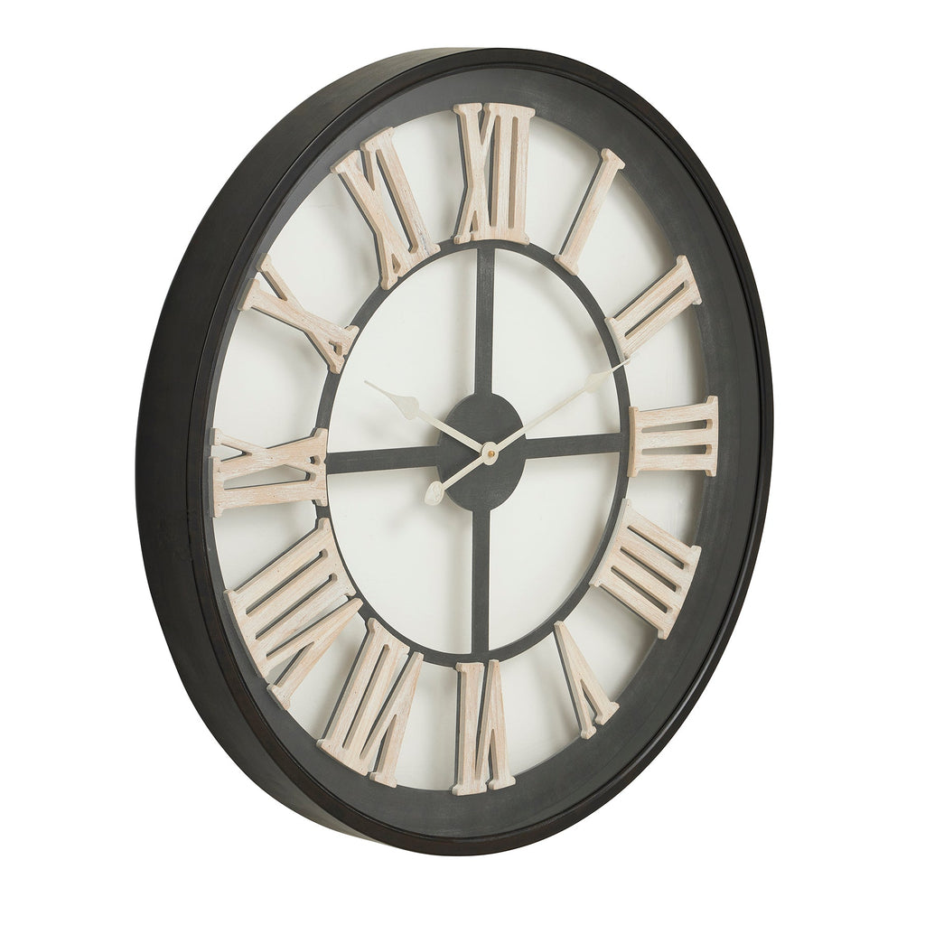 Black Skeleton Clock, Roman Numerals