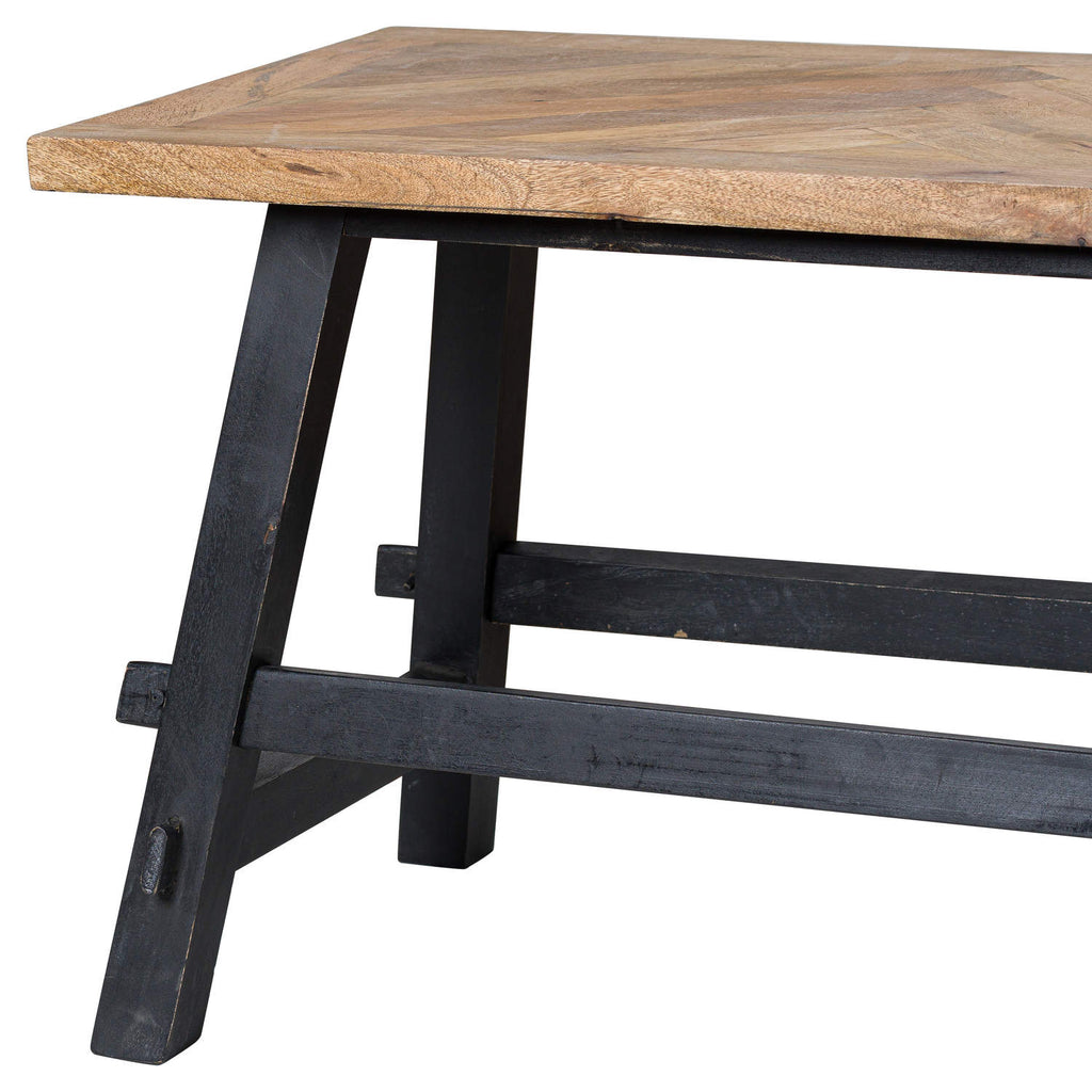 Nordic Dining Bench, Black