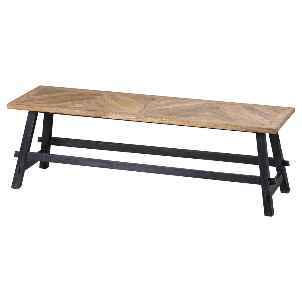 Nordic Dining Bench, Black
