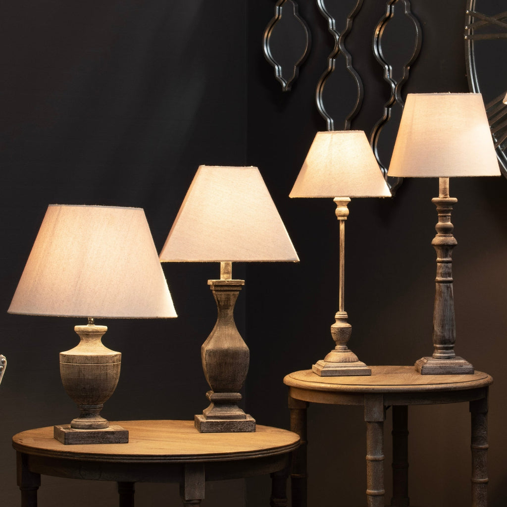 Urn Wooden Table Lamp