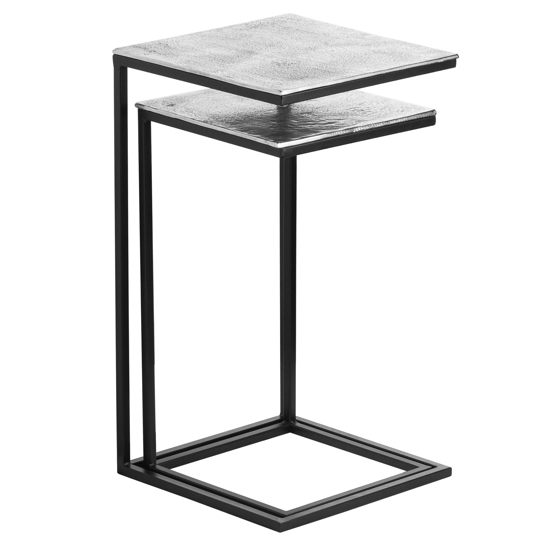 Aluminium Set of Two Sofa Tables
