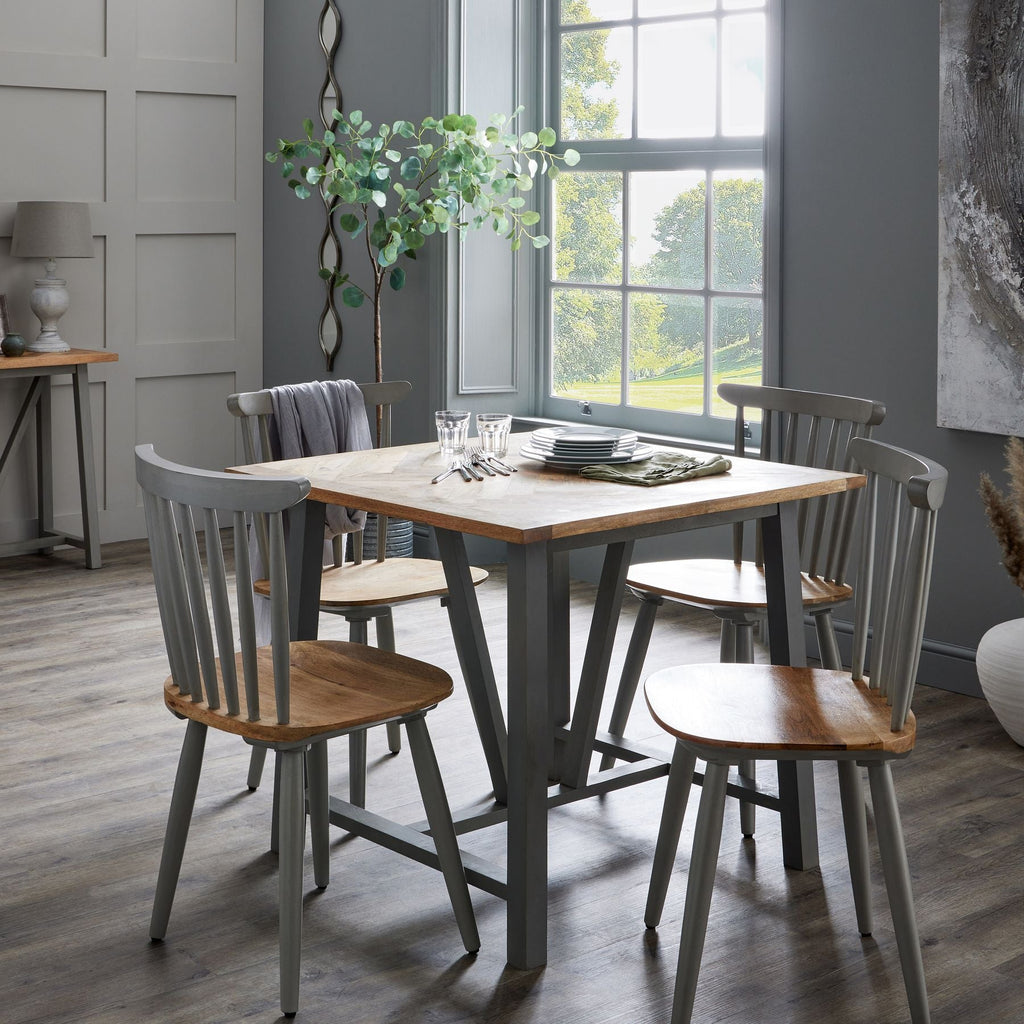 Nordic Square Dining Table, Grey