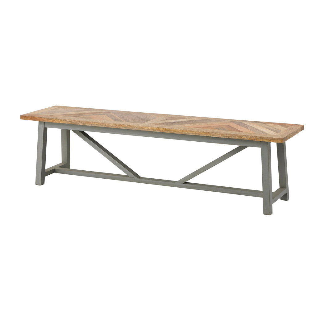 Nordic Dining Bench, Grey
