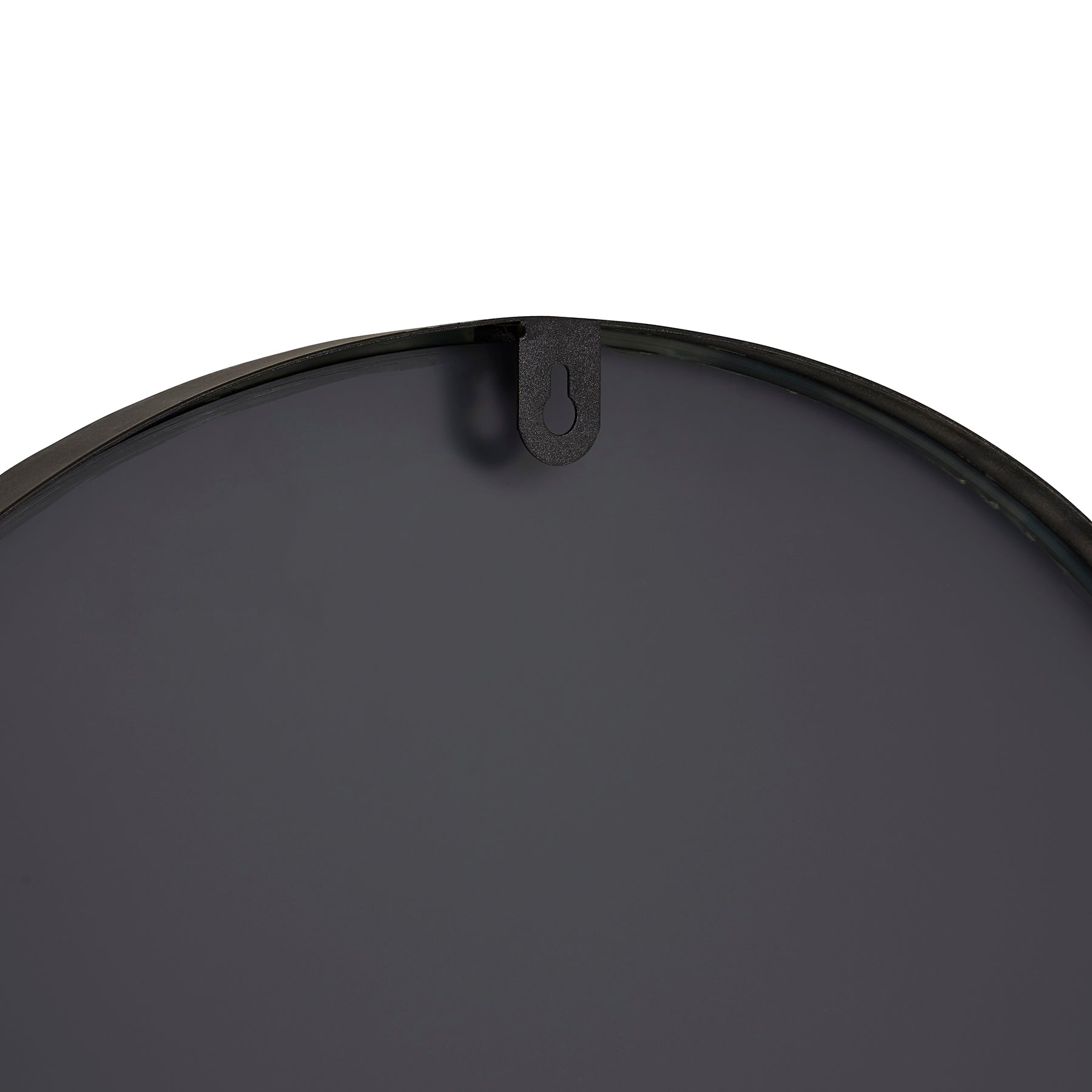 Mirrored Wall Clock, Black