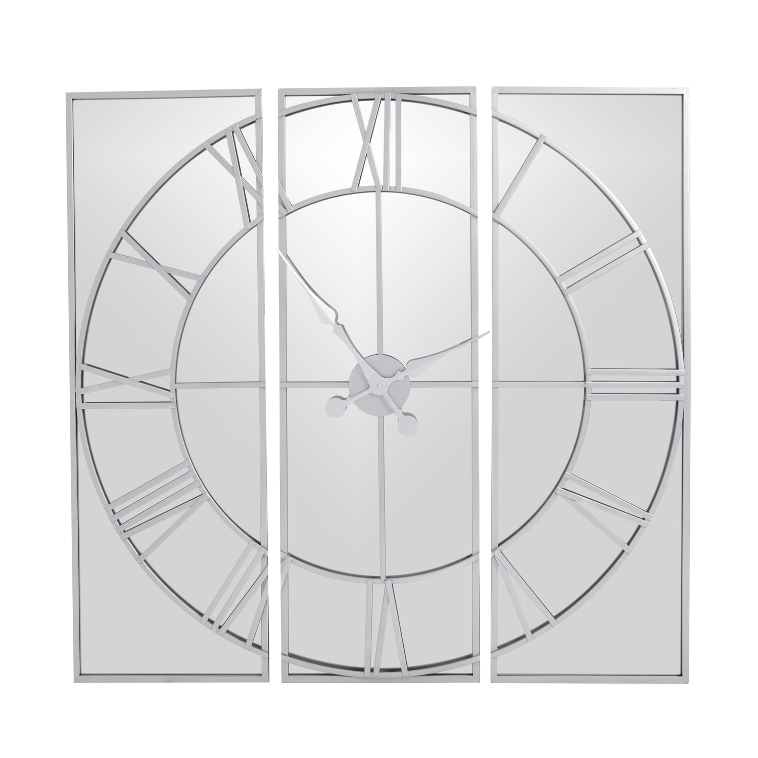 Celina Contemporary Mirrored Wall Clock
