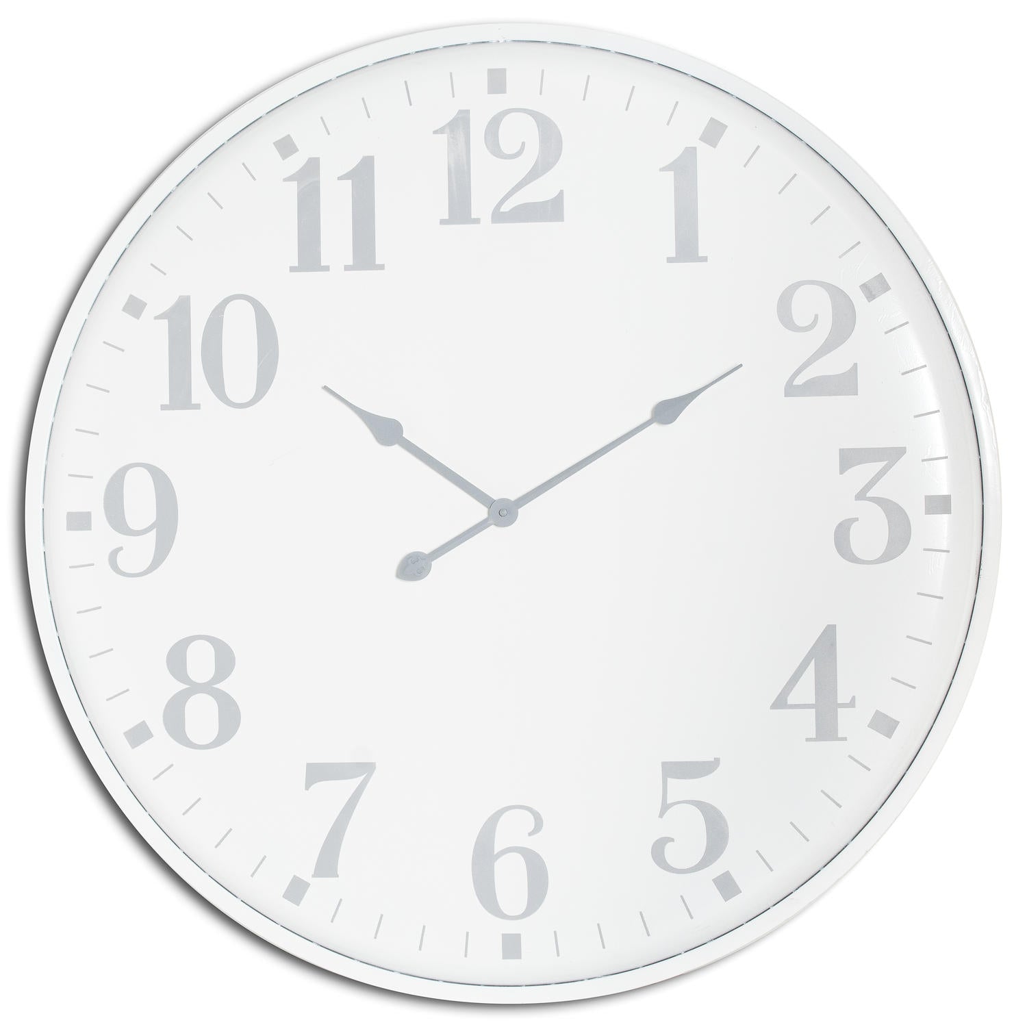 Large Wall Clock, White