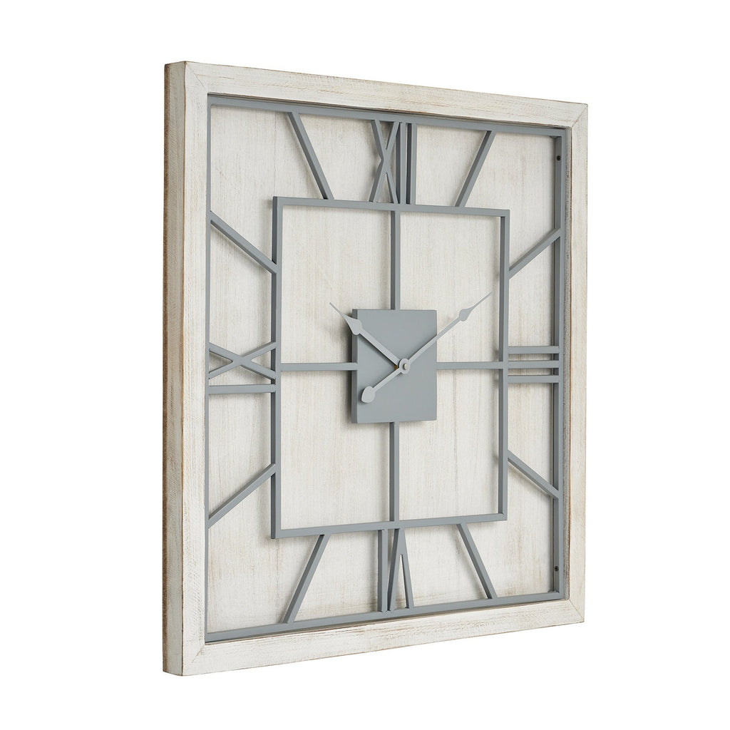 Wooden White Wall Clock, Small