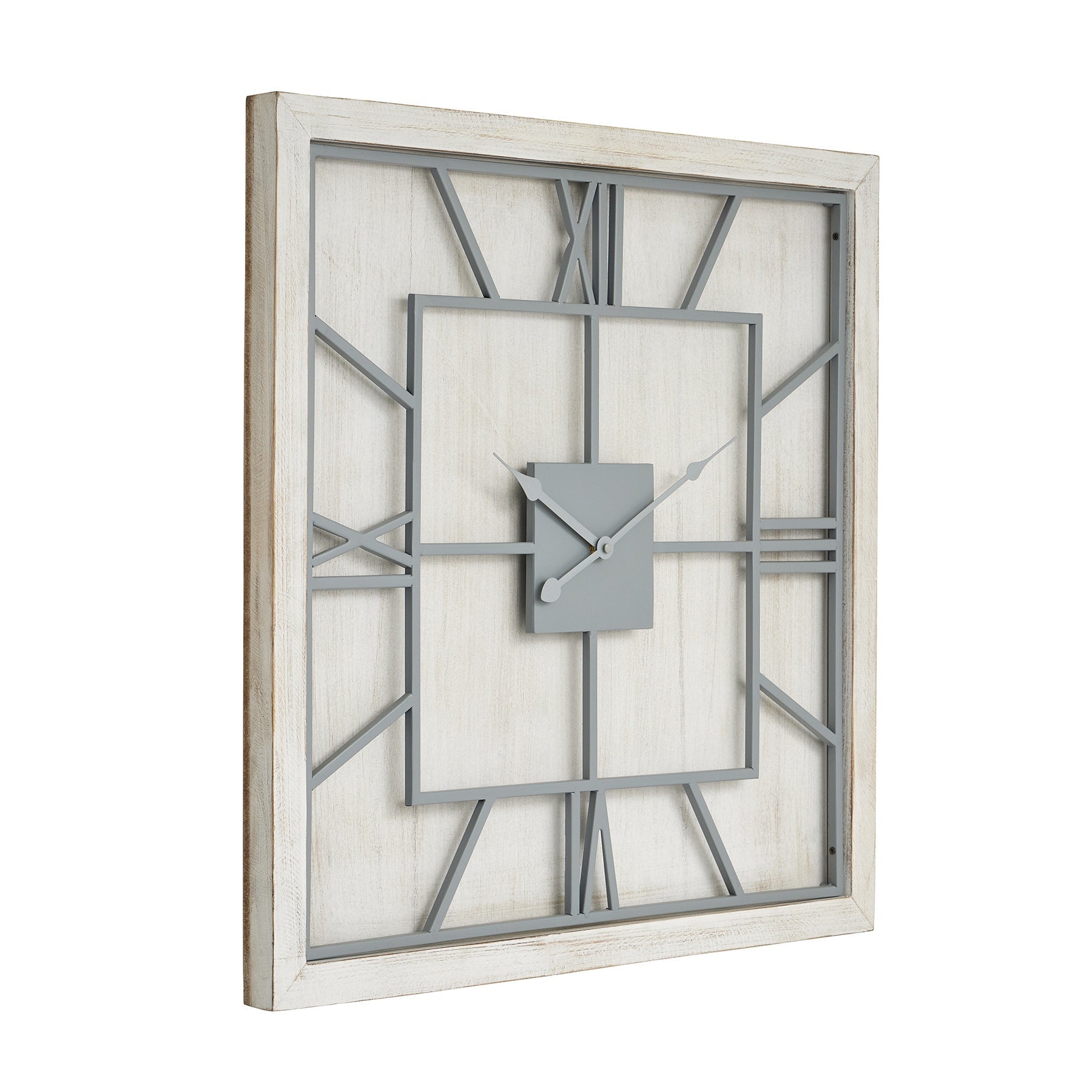 Wooden White Wall Clock, Small