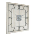 White Wooden Wall Clock, Large