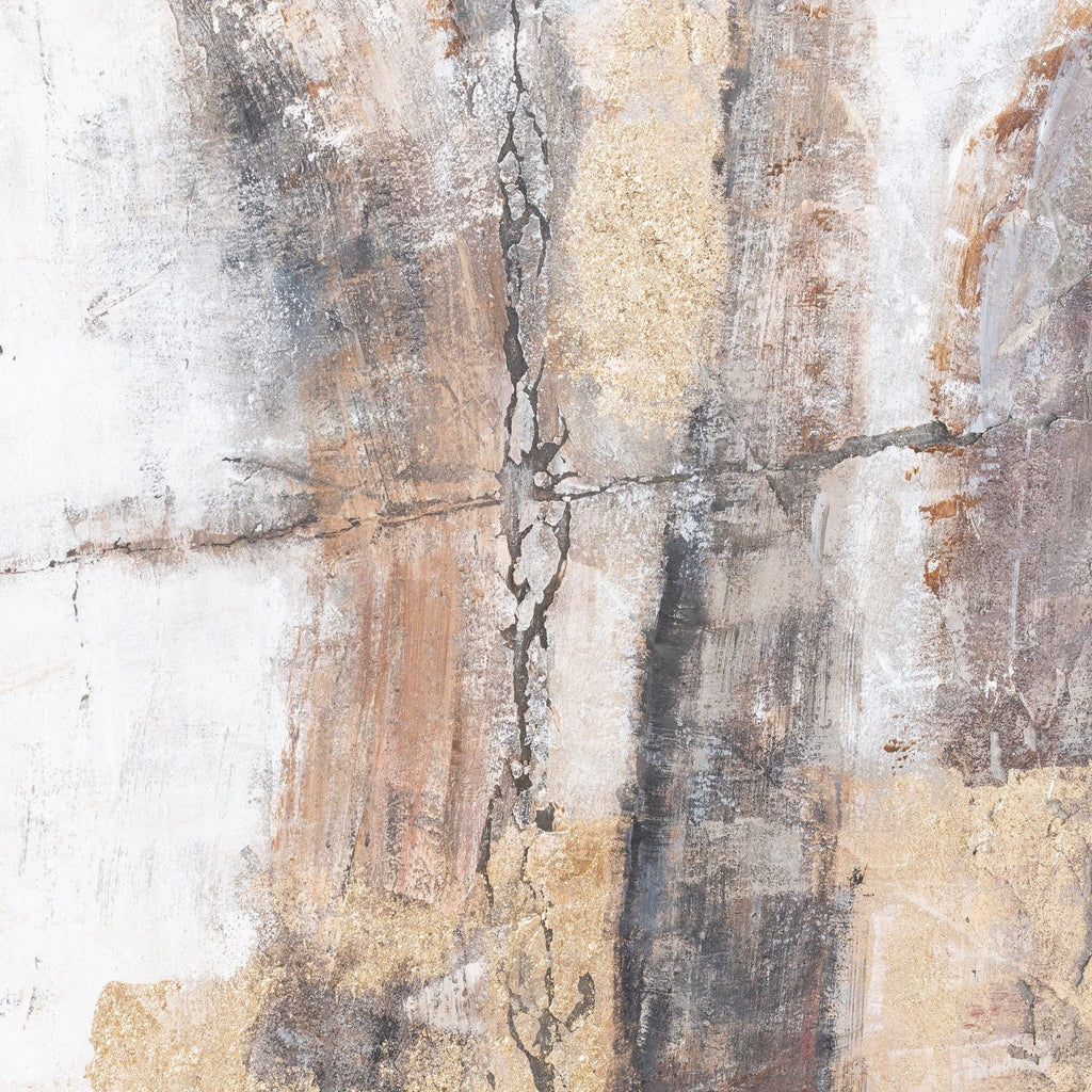 Capri Gold and Bronze Hand Painted Canvas