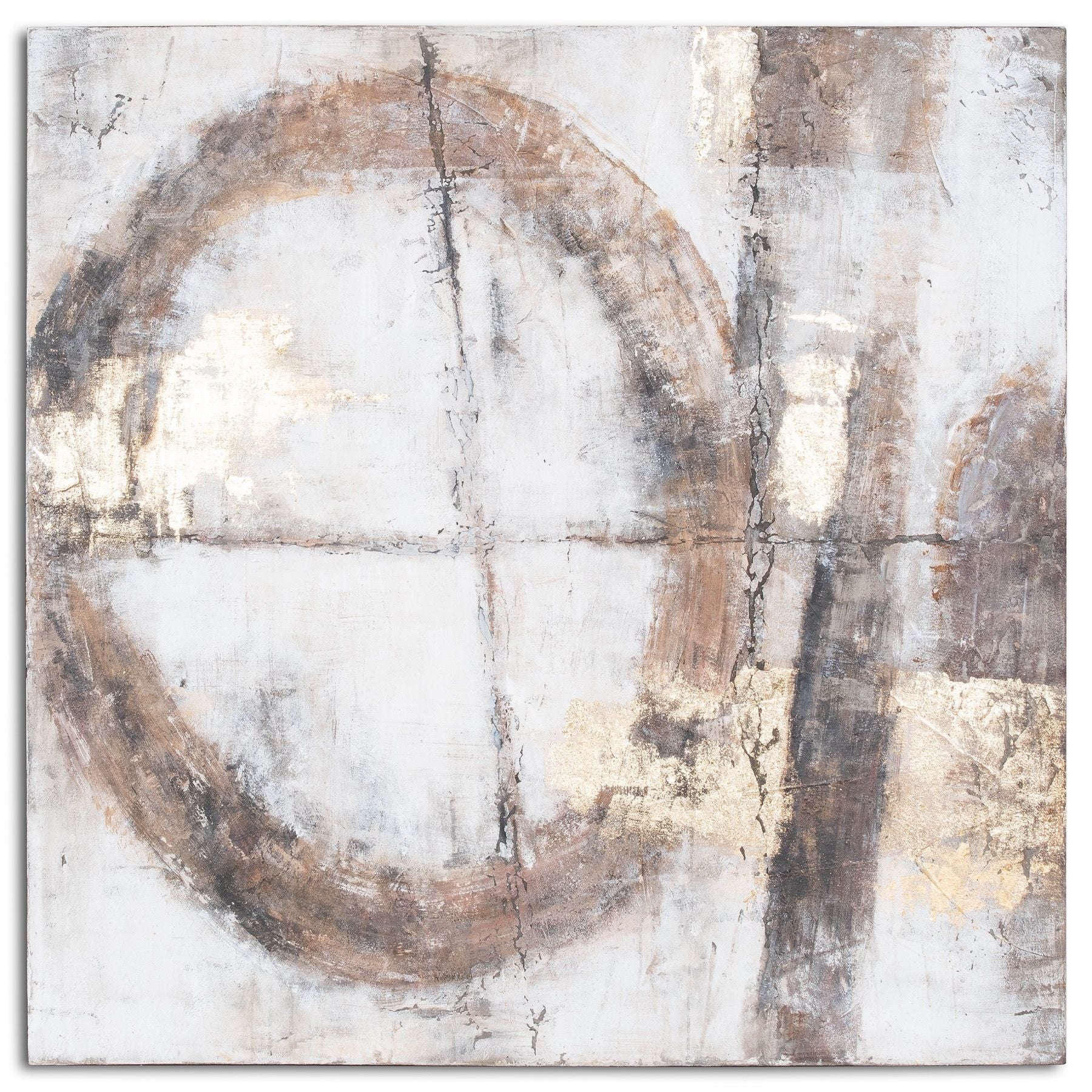 Capri Gold and Bronze Hand Painted Canvas