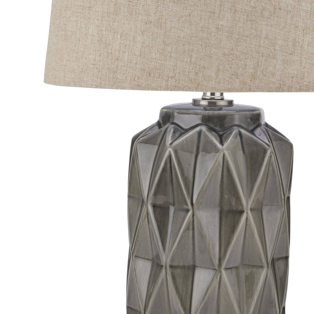 Grey Ceramic Table Lamp