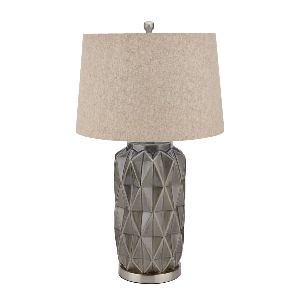 Grey Ceramic Table Lamp