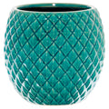 Teal diamond Planter