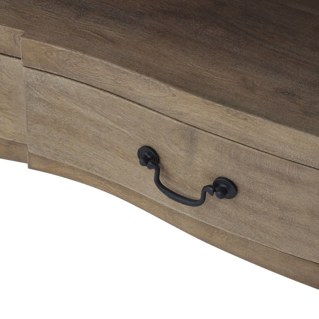 1 Drawer Media Unit, Acacia Wood