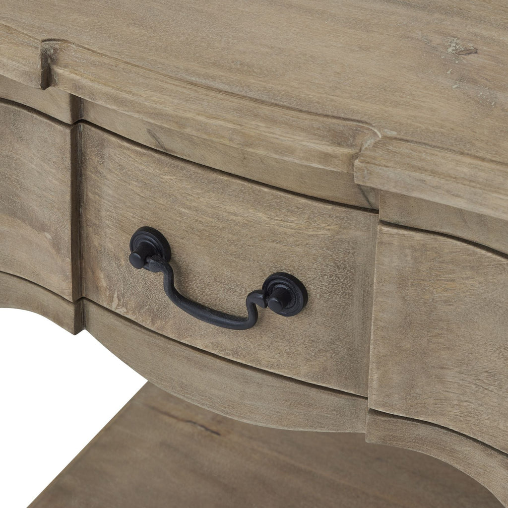 1 Drawer Bedside Table, Acacia Wood