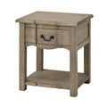1 Drawer Bedside Table, Acacia Wood