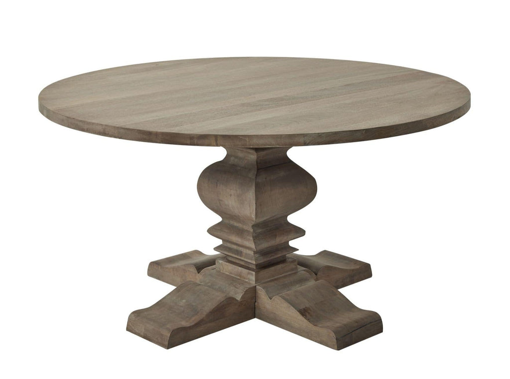 Copgrove Pedestal Dining Table, Acacia Wood
