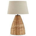 Rattan Conical Table Lamp