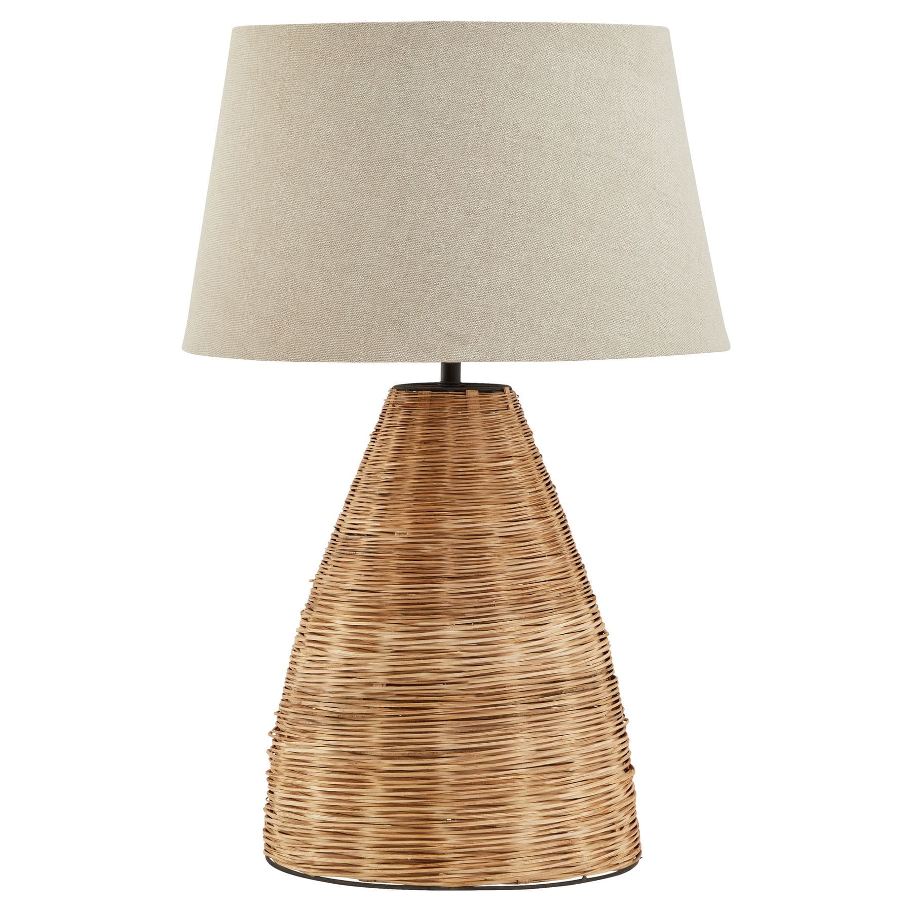Rattan Conical Table Lamp