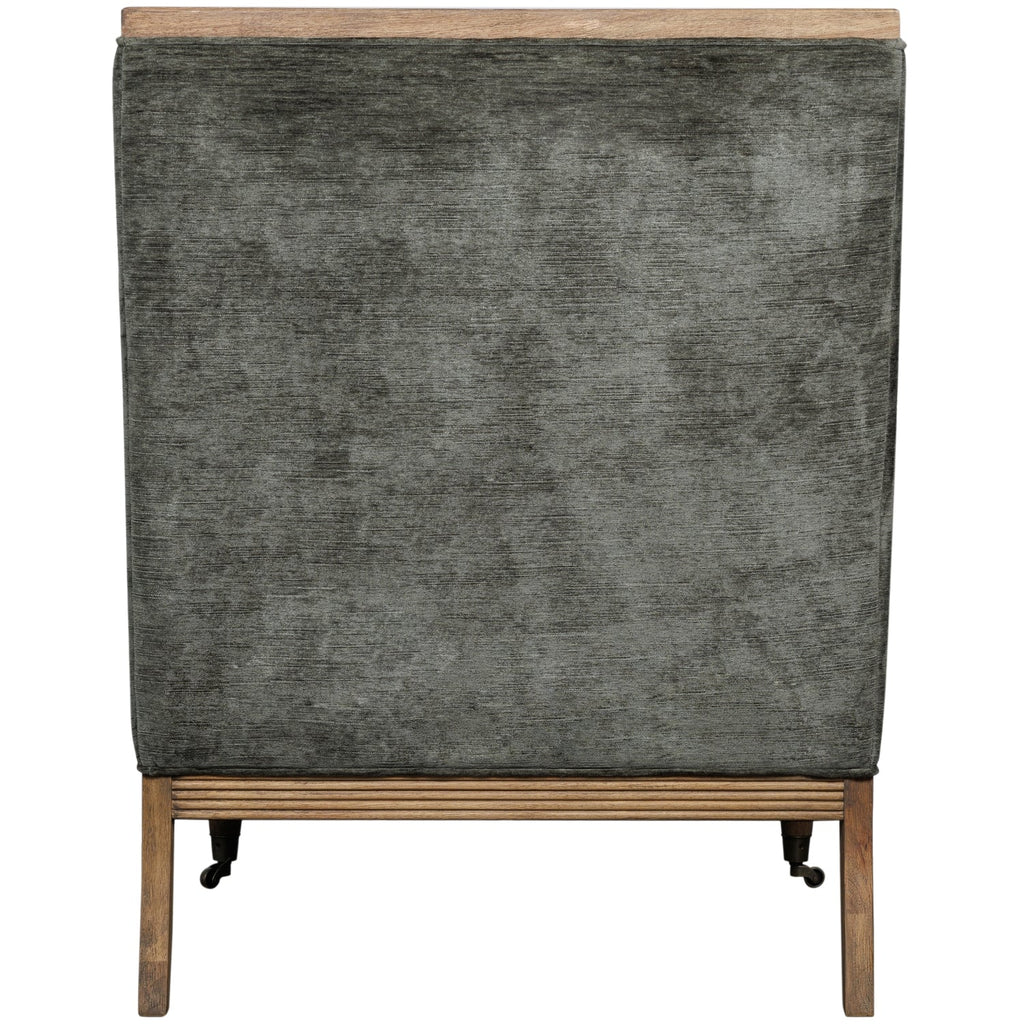 Albury Olive Armchair, Fabric and Wood