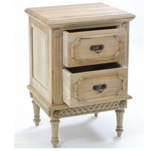 2 Drawer Vintage Bedside Table