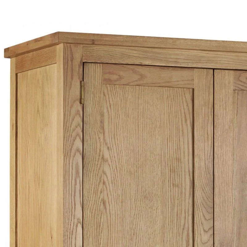 Marlborough 2 Door Wardrobe with 2 drawers, Oak wood